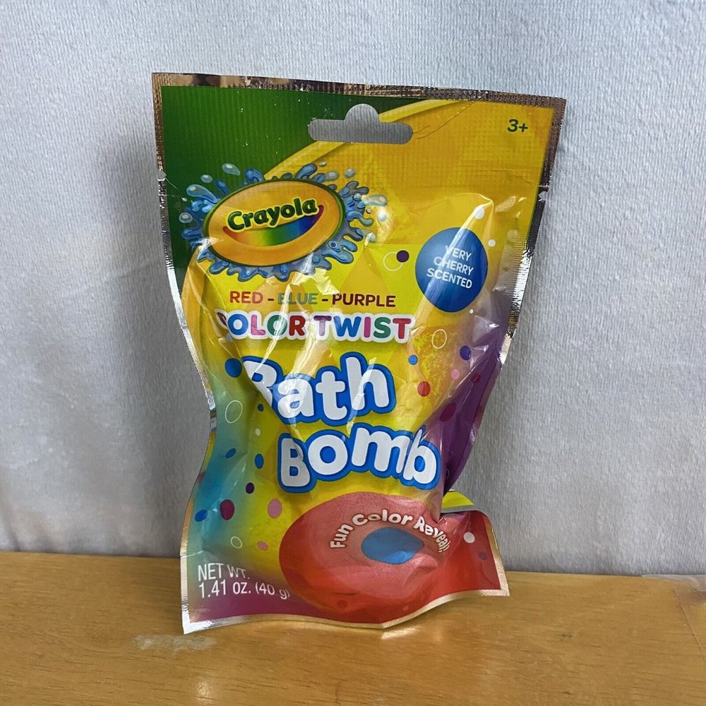 Crayola Bath Bomb Very Cherry Scented New -  Two Packs